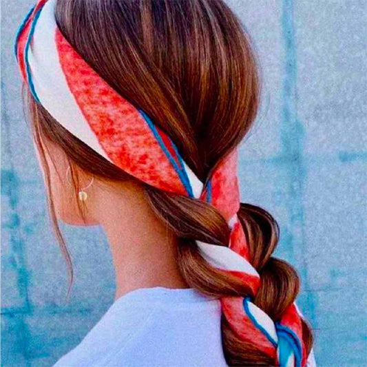 braid with a scarf inspiration